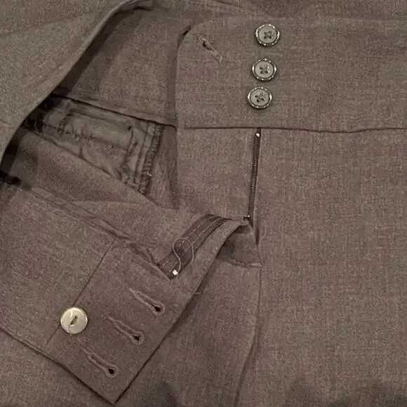 Style & Co Dark Gray Mid-Rise Stretch Wide-Leg Pants Size 6 Short - Picture 5 of 7